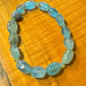 Gorgeous ocean teal stretch bracelet